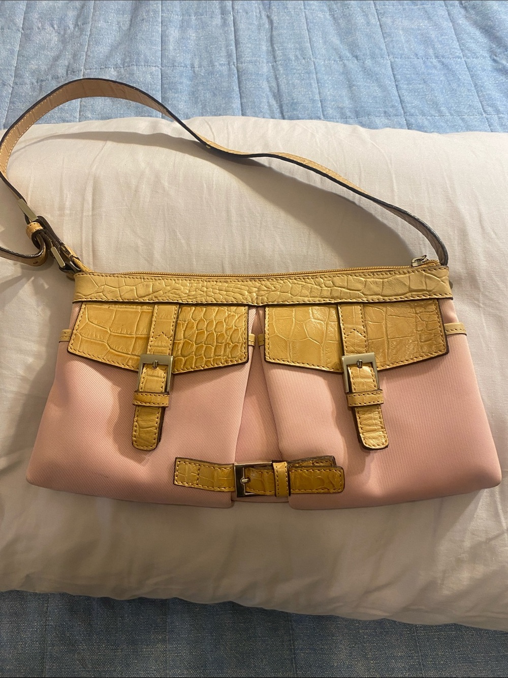 Adorable Little Y2K Pink and Tan Bag